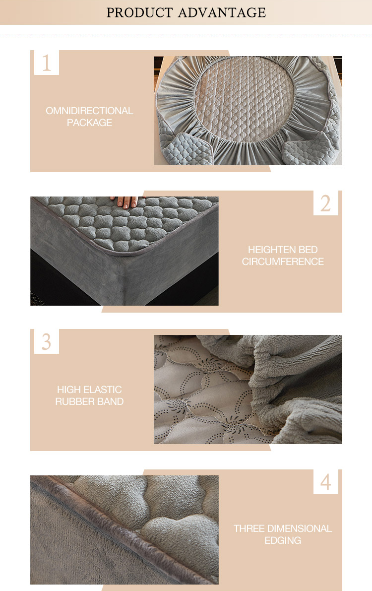 Hot Luxury Bedding Set 3 pcs Milk Velvet Bed Spread Coverlet with Customized Color