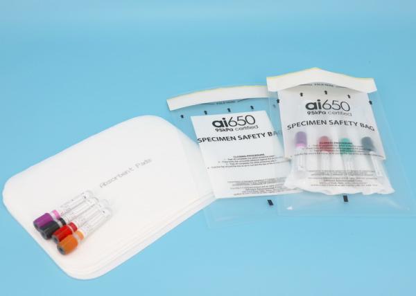 Buy cheap 95kPa Medical Specimen Bags IATA Approved For Air Transport Of Liquids from wholesalers