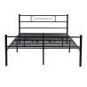 Buy cheap Black Wrought Iron Bed , Wrought Iron Platform Bed For Hotel Family from wholesalers