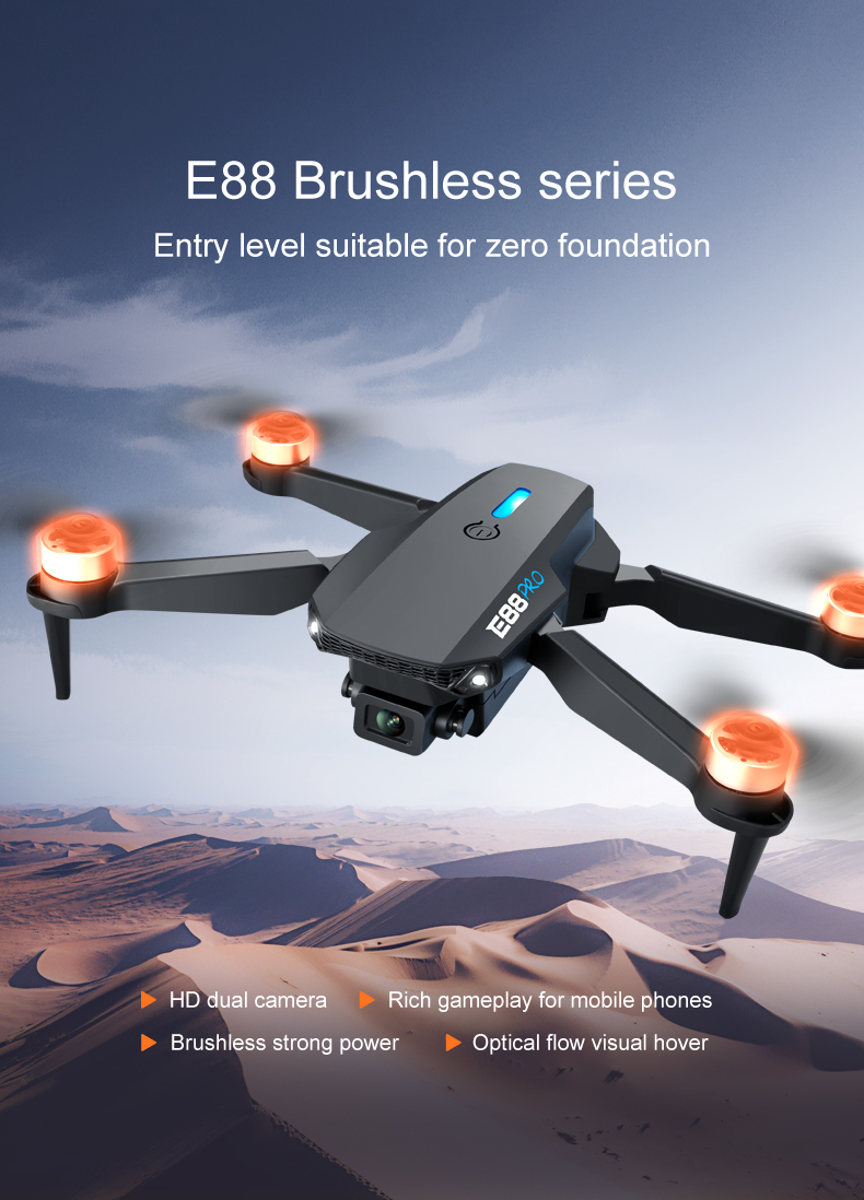 W18Hw Drone For Agriculture Inspection With Headless Mode And 360° Special Effects Rolling For Custom Flight Path Setting