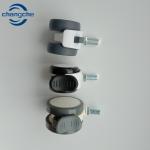6 Inch Rubber Castor Wheels Double Disc Replacement Bed Castors With Lock