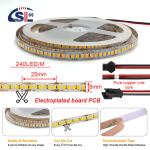 12v24v 240leds 8mm 3000K Warm White SMD2835 Led Strip Light with 50000 Hours