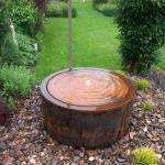 Backyard Corten Steel Waterfall Crafted With Welding Process For Lasting Beauty