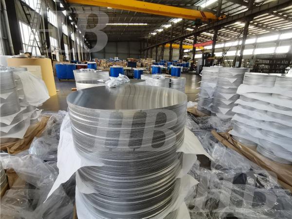 Buy cheap 0.5mm Alloy 1050 3003 Aluminum Round Plate H14 Temper For Non Slip Cookware from wholesalers