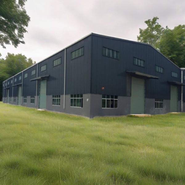 Buy cheap Large Span Prefab Steel Building Warehouse , Modern Commercial Metal Building Construction from wholesalers