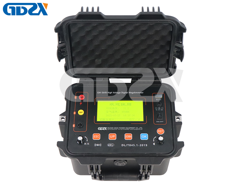 GM-5KV AC10.0kV 50Hz Adjustable High Voltage Digital Megohmmeter Microcomputer Control