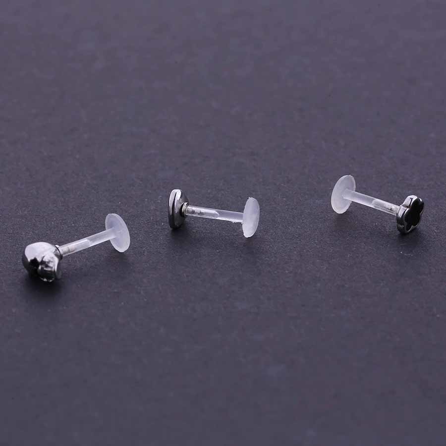Hot Sale New Arrival Piercing Lip Ring Stainless Steel Internally 16g Labret Lip ring