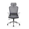 Buy cheap Grey White Mesh Office Chair Fabric Height Adjustment Staff Computer Chair from wholesalers