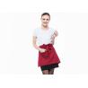 Buy cheap Waterproof Anti - Stain Short Red Apron Cotton And Polyester Fabrics Fashion Wild from wholesalers