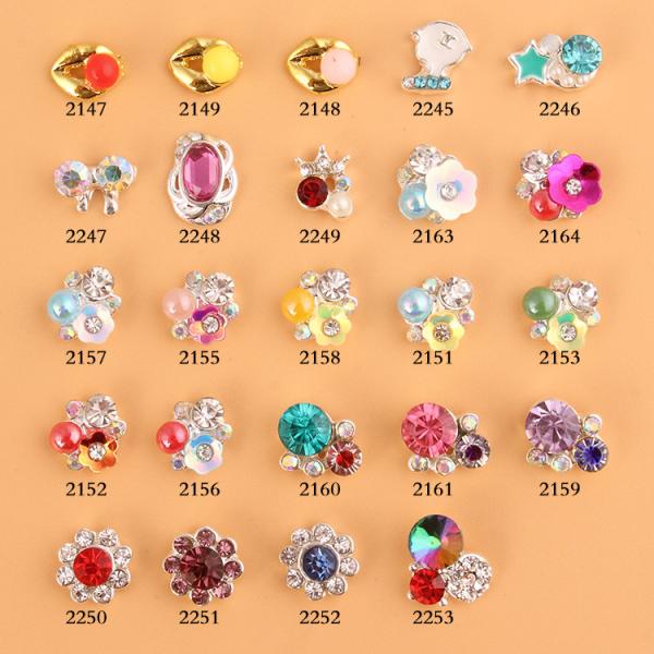 Hot NEW Wholesale Alloy Jewelry 3D Nail Art Jewelry Nail rhinestones Sticker