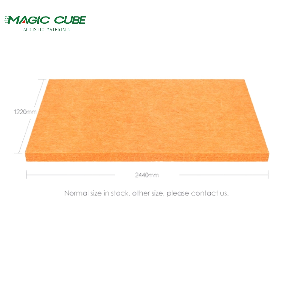 High Density Fire Retardant Polyester Fiber Acoustic Board For Modern Space Decoration