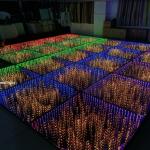 RGB Outdoor Square LED Dance Floor Light 3D Mirror Starry Mat for Party Sale