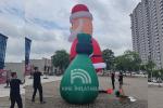 Giant Santa Claus 26Ft Inflatable Christmas Decorations Outdoor Air Blown