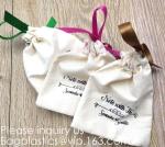 Wedding Party Favor Gift Drawstring Bags 100% Cotton Pouch,Fabric Reusable
