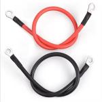 Black 2 Gauge AWG Custom Battery Cable Copper Wire for Solar, Marine, Inverter