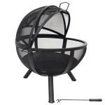 Outdoor Patio Backyard Garden Bonfire Firepit for Steel Wood Burning Charcoal