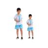 Buy cheap Lapel Collar School Student Uniform Blue Stitching White Highlighting Innocence from wholesalers