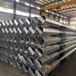Zinc Color Electrical Power Pole 12.2M 1700daN Steel Power Pole