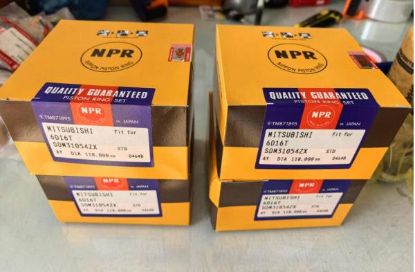 Buy cheap Mitsubishi 6D16T Piston ring SDM31054ZX ME997467 ME997999 ME999549 NOK oil seal 6D95 AW9063-EO from wholesalers