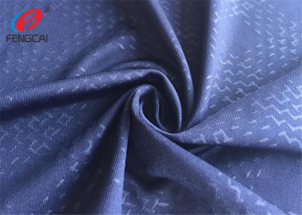 Buy cheap 4 Way Lycra Weft Knitted Fabric Embossed Polyester Spandex Fabric For Sportswear from wholesalers