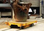 Steel Plant Heavy Duty Ladle Transport Trolley On Rails For Molten Steel