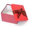 Buy cheap Grey Cardboard Custom Paper Gift Box With Ribbon Bow , Gift Packing Box from wholesalers