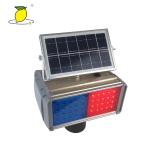 7W Road Construction Warning Traffic Light Solar Powered CE ROHS Approval