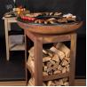 Buy cheap Modern Outdoor Kitchen Corten Steel Grill Wood Burning Camping BBQ Grill from wholesalers