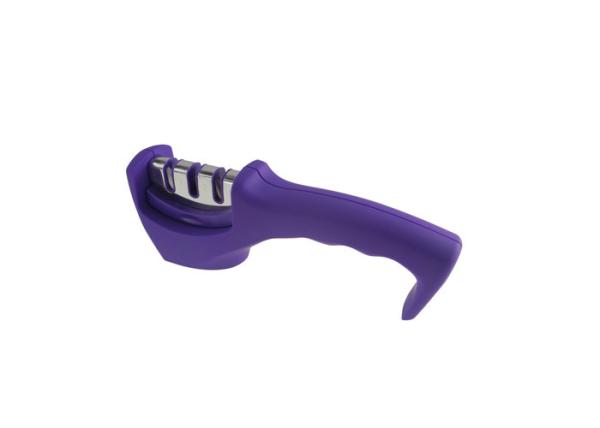 Buy cheap Utility High Grade Purple 3 Stage Knife Sharpener With Rubber Printing from wholesalers