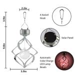 Stainless Steel Wind Chime Decorative Solar Garden Lights
