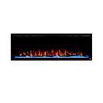 Wall Mount Nine Colors Kamin Electric Fireplaces Stoves with Metal and Tempered