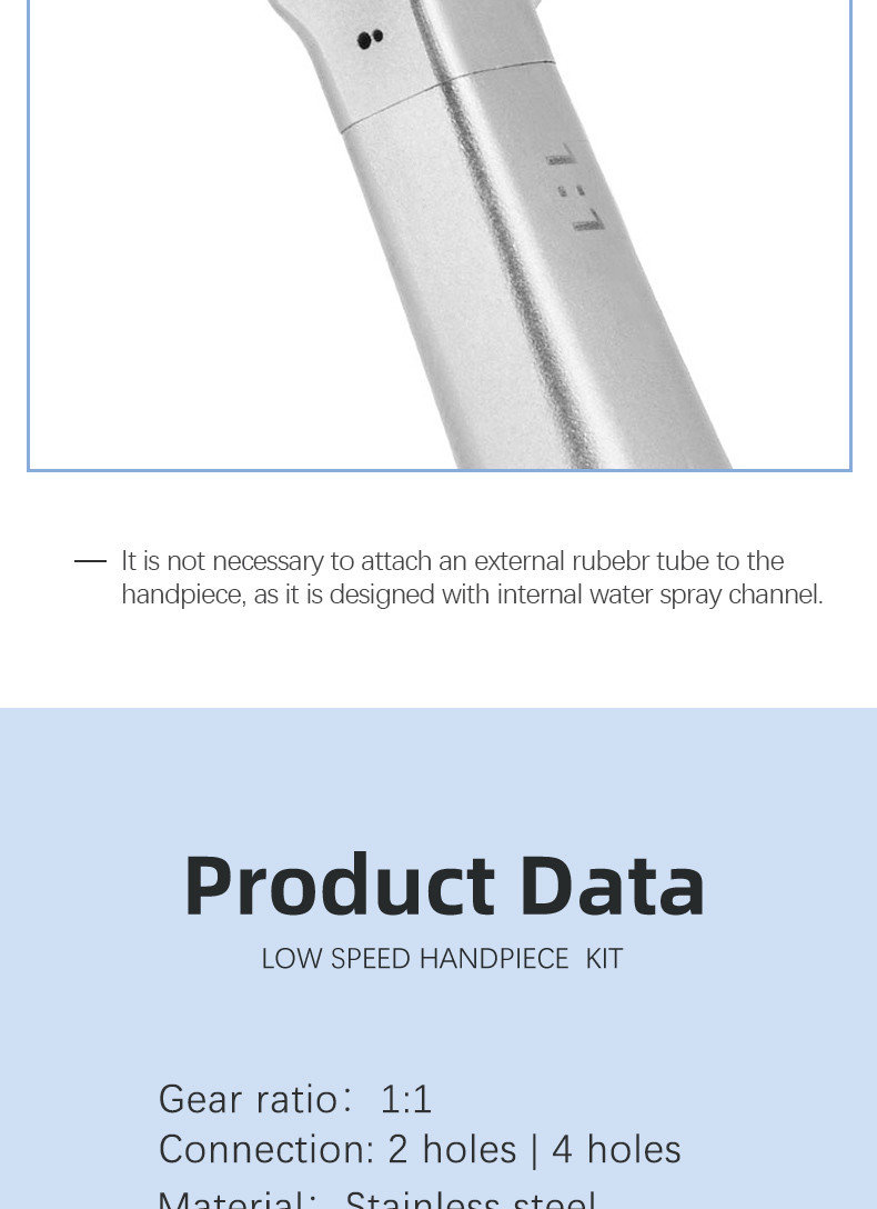 Air Motor Stable Dental Handpiece Unit Stainless Steel Material