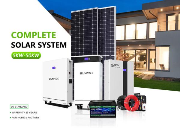 Buy cheap Hybrid Solar Energie Inverters Lithium Batteries For Systems 5kw 15kw 30kw Off Grid Home System from wholesalers