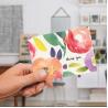 Buy cheap 36 Bulk Custom Size Paper Greeting Card , Watercolor Flower Card With Envelopes from wholesalers