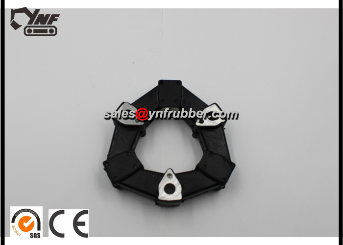Black Rubber Excavator Coupling Hydraulic Spare Parts For 4A / 4AS