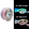 Buy cheap PINRUI Glow Rainbow PLA 1kg 1.75mm Change Color In The Dark For 3d Printer from wholesalers
