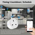 WIFI UK Power Socket Plug Aleax Timing Tuya Zigbee Wall Socket