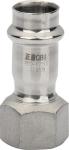 Equal Shape Female Stainless Steel Threaded Fittings Press Connection For Water