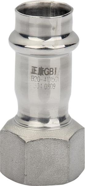 Buy cheap Equal Shape Female Stainless Steel Threaded Fittings Press Connection For Water Pipeline from wholesalers