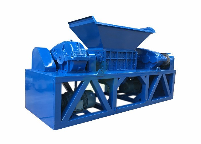 Horizontal Double Shaft Shredder Machine For Waste Furniture Crushing