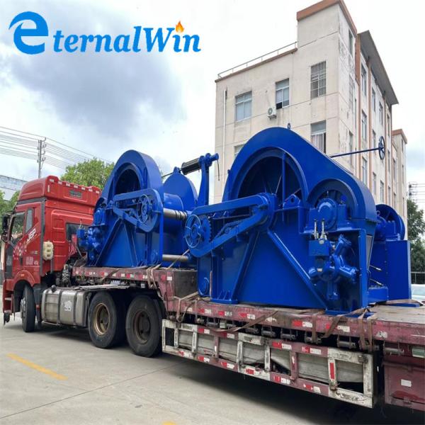 Customized Marine Hydraulic Hoisting Machine With Rated Load And Winch Speed