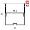 Buy cheap 40mm Suspended Led Aluminum Profile Ceiling Lighting Fixtures Decorative from wholesalers