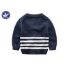 Buy cheap Children Stripes V Neck Boys Cardigan Sweater Long Sleeves Navy Color OEM from wholesalers