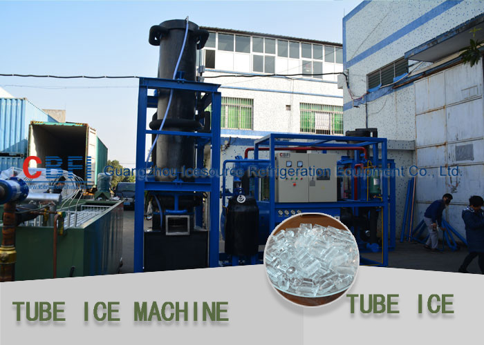 Refrigeration System Ice Tube Making Machine With German Compressor