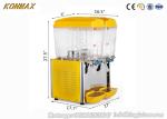 Commercial 2 Tanks Cold Drink Juice Beverage Dispenser with Jet Spray Refrigerat