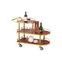 Buy cheap Copper Plated Room Service Equipments , Liquor Trolley 770x400x825mm For Wine product