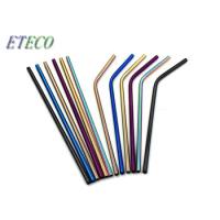 Buy cheap Outdoor Picnics Colorful Stainless Steel Drinking Straws Easy Cleaning product