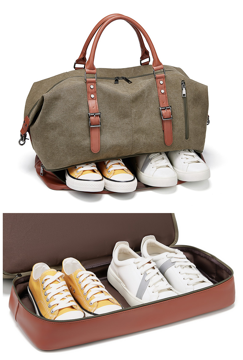 Water Retardant Vintage Extra Large Canvas Duffle Bag OEM/ODM