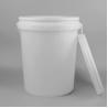 Buy cheap Food Safe 5 Gallon Plastic Buckets 20 Litre With Lid And Handle from wholesalers