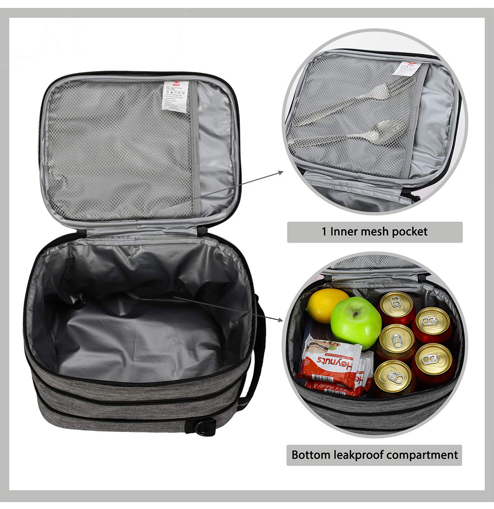 Expandable picnic tote bag With Adjustable Shoulder Strap